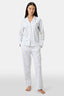 Floral Monkey Trellis Long Sleeve Polo Pajamas