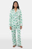 Ski Toile Long Sleeve Polo Pajamas