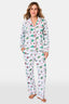 Snow Village Long Sleeve Polo Pajamas