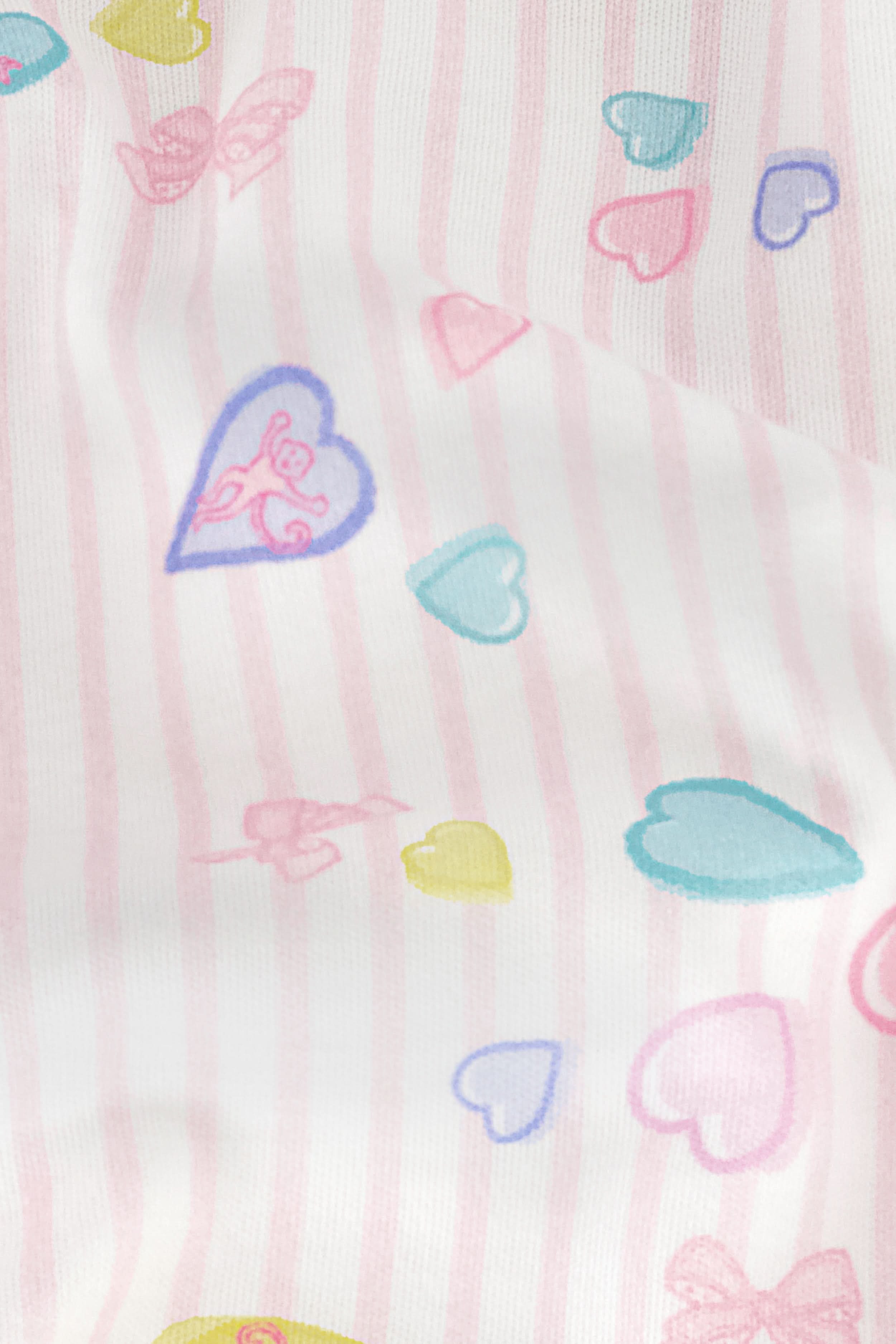 Candy Heart Stripe Hunter Pajamas