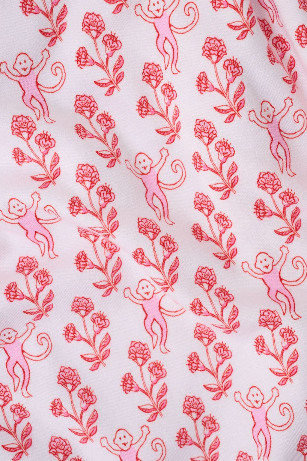 Rosa Ditsy Monkey Hayden Pajamas