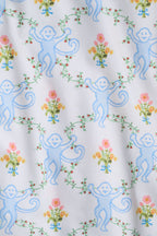 Floral Monkey Trellis Polo Pajamas