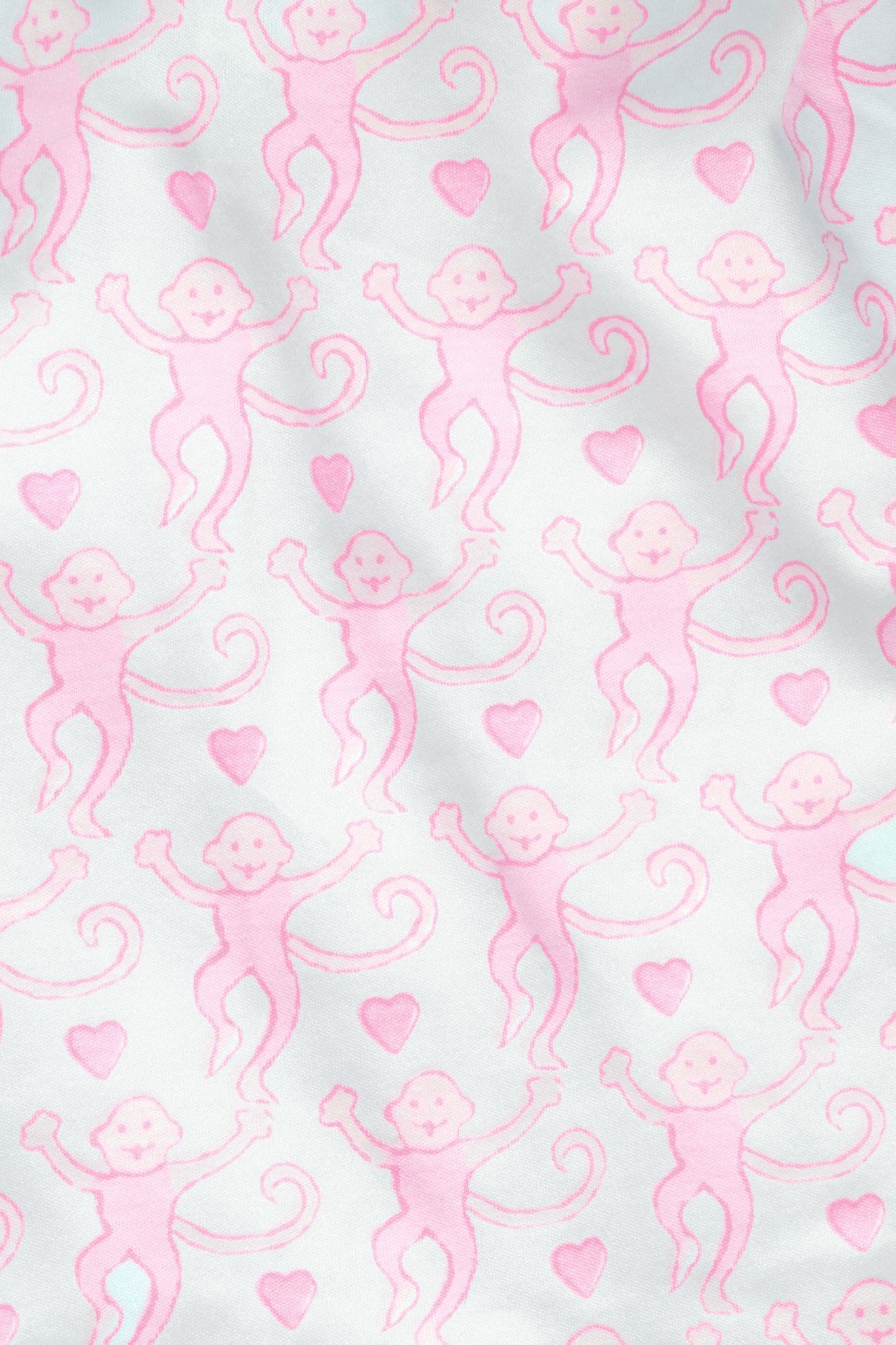 Lovely Monkey Long Sleeve Polo Pajamas