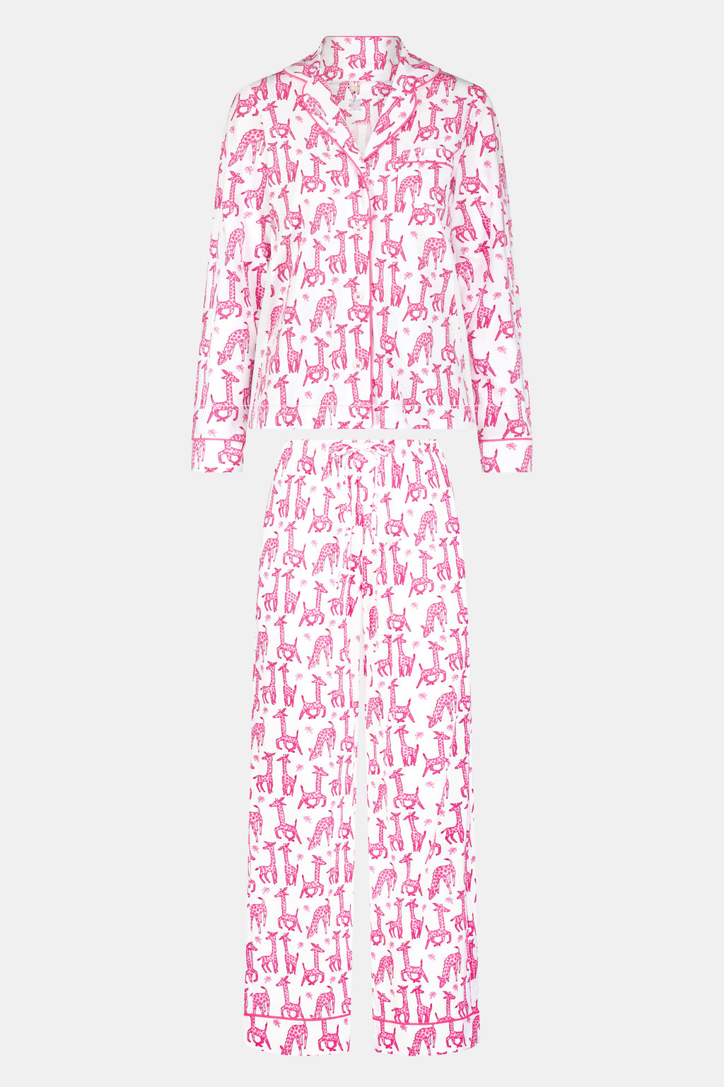 Gigi Giraffe Long Sleeve Polo Pajamas