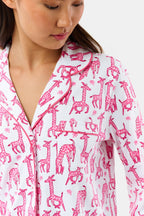 Gigi Giraffe Long Sleeve Polo Pajamas