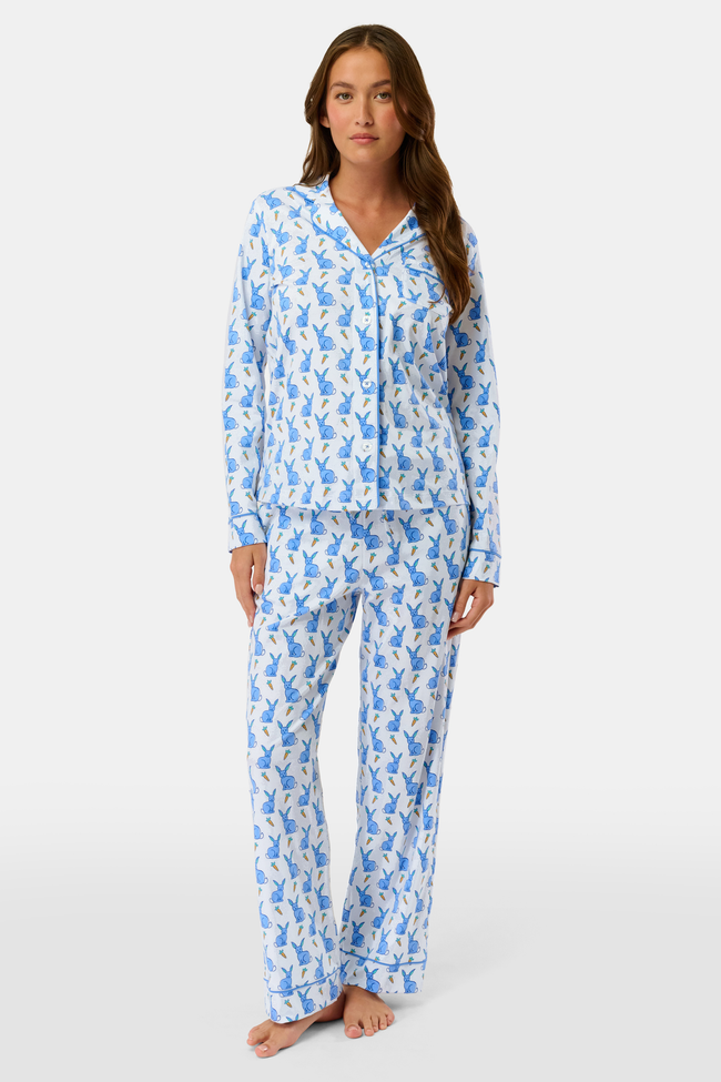 Romy the Rabbit Long Sleeve Polo Pajamas Hover Image