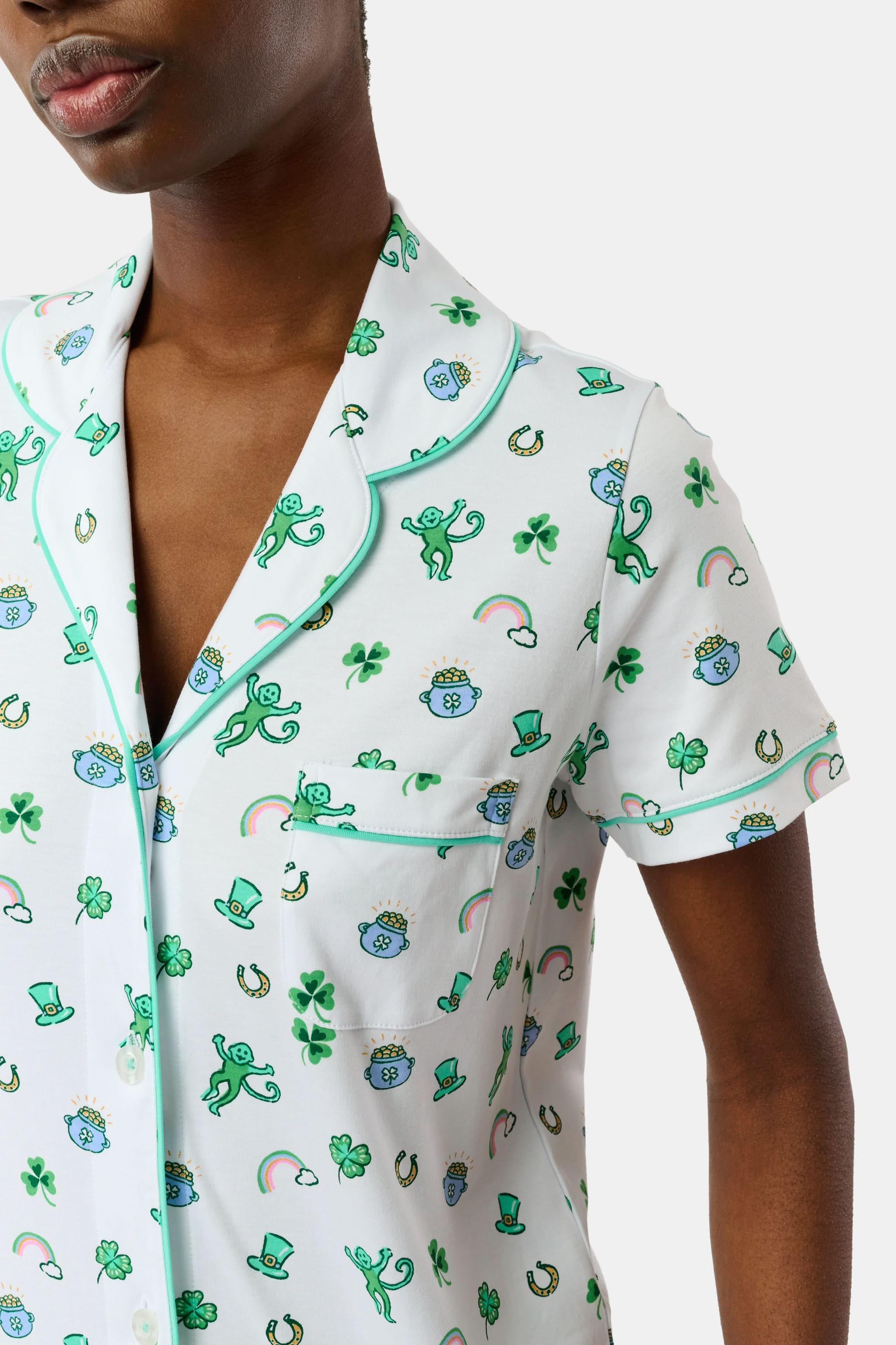 Luck O' the Monkey Polo Pajamas