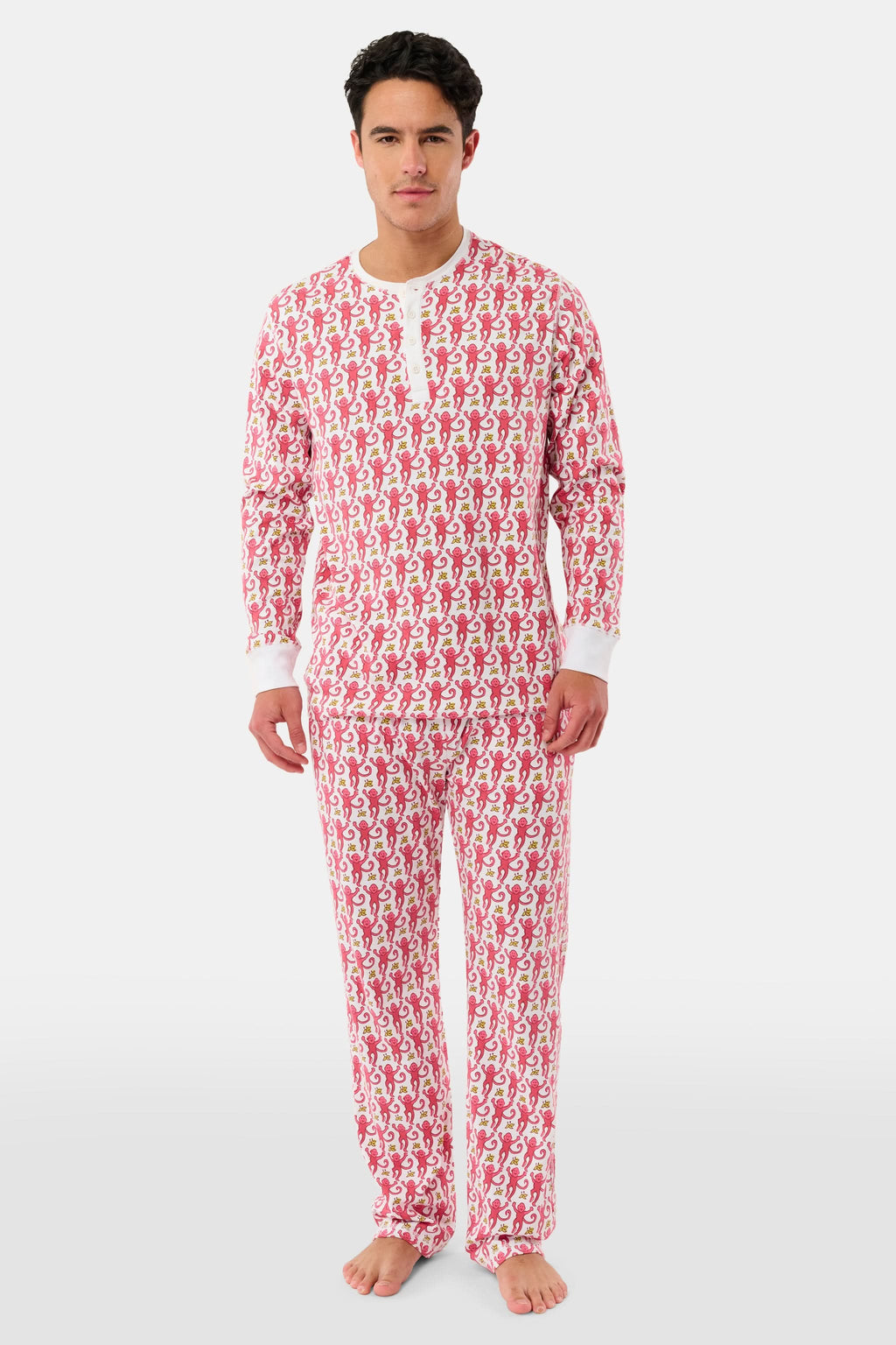 Mens Monkey Spencer Pajamas