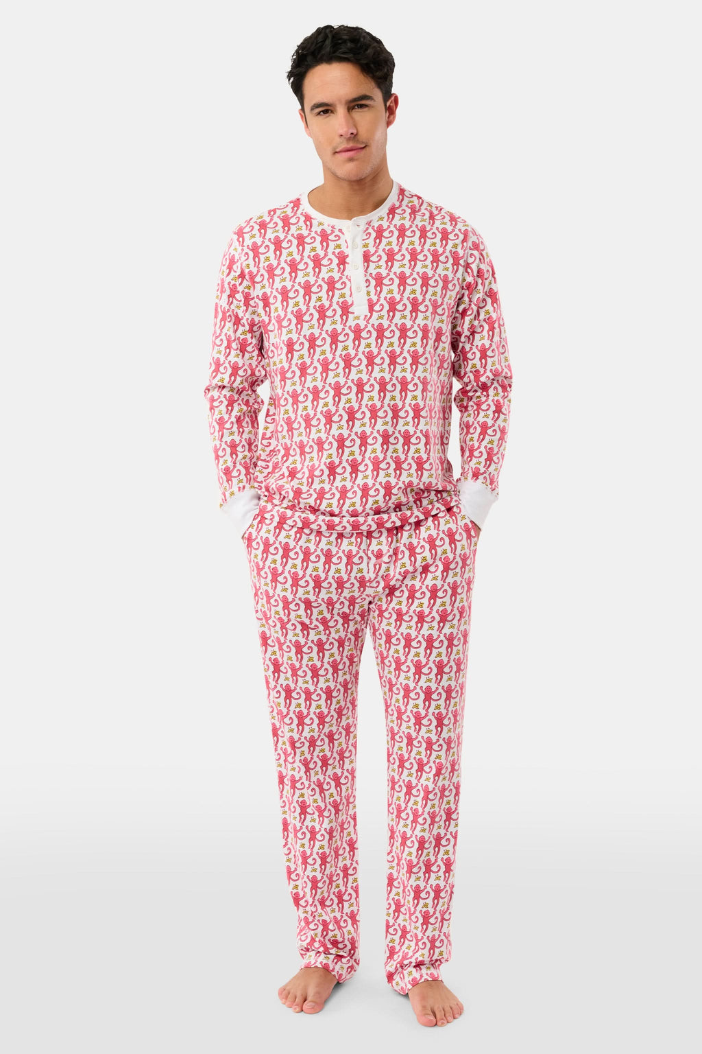 Mens Monkey Spencer Pajamas