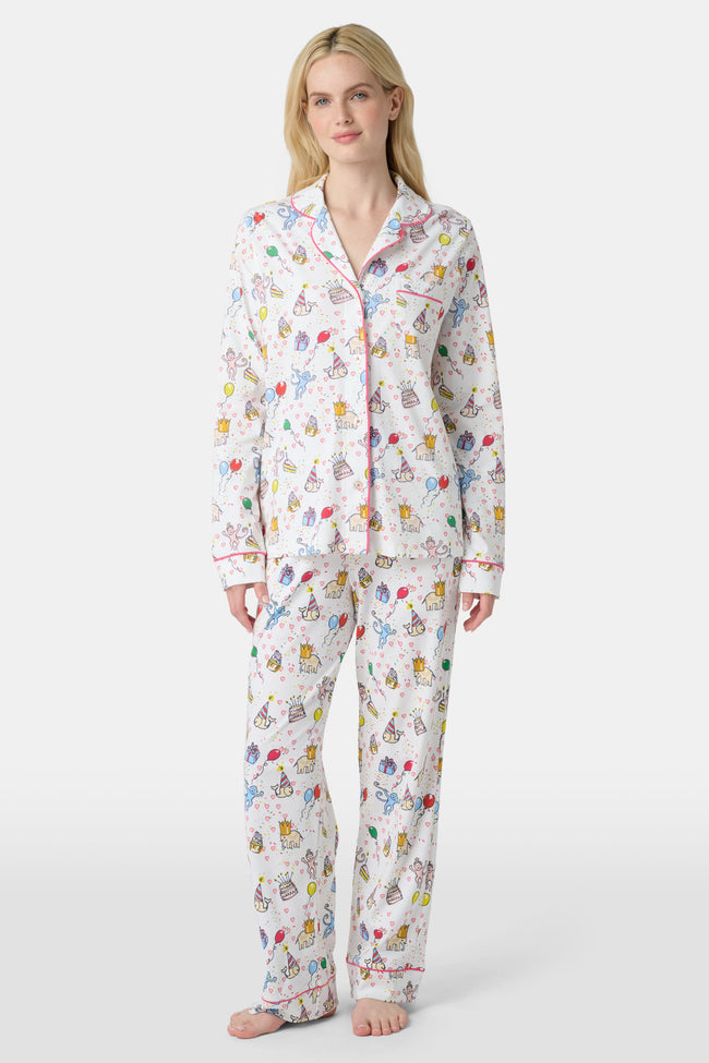 Birthday Bonanza Long Sleeve Polo Pajamas Hover Image