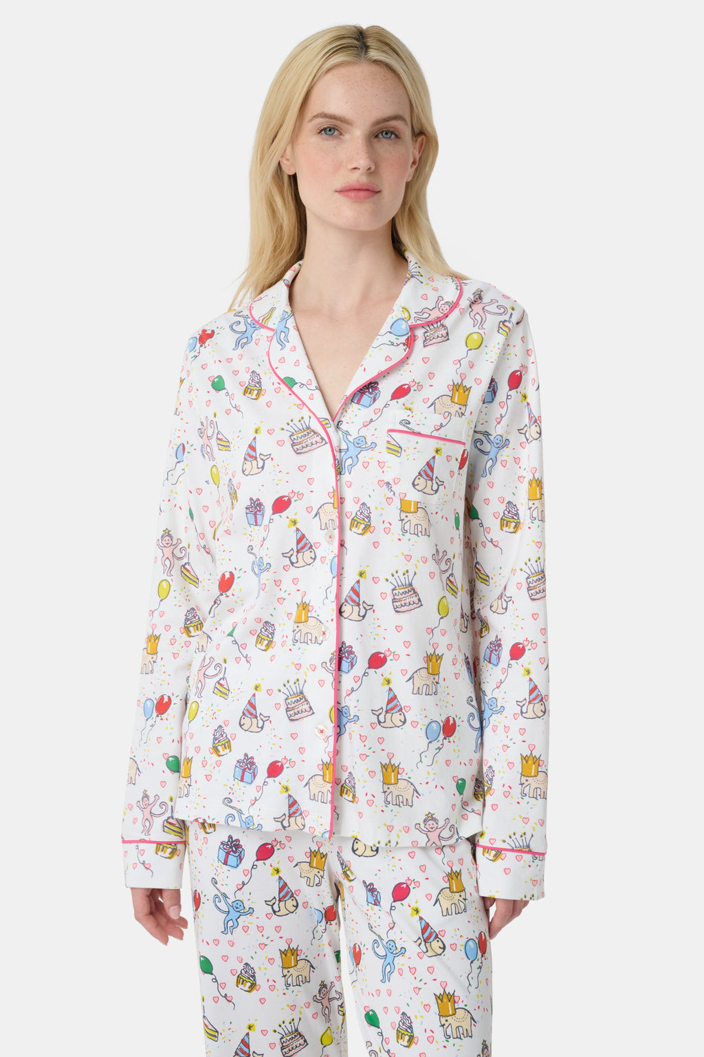 Birthday Bonanza Long Sleeve Polo Pajamas