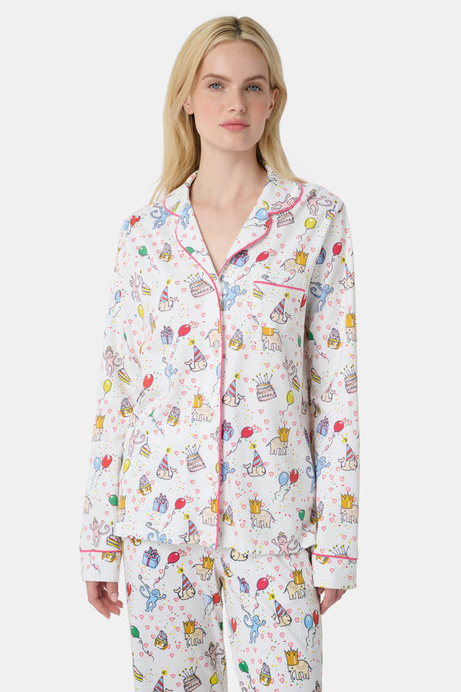Birthday Bonanza Long Sleeve Polo Pajamas Main Image