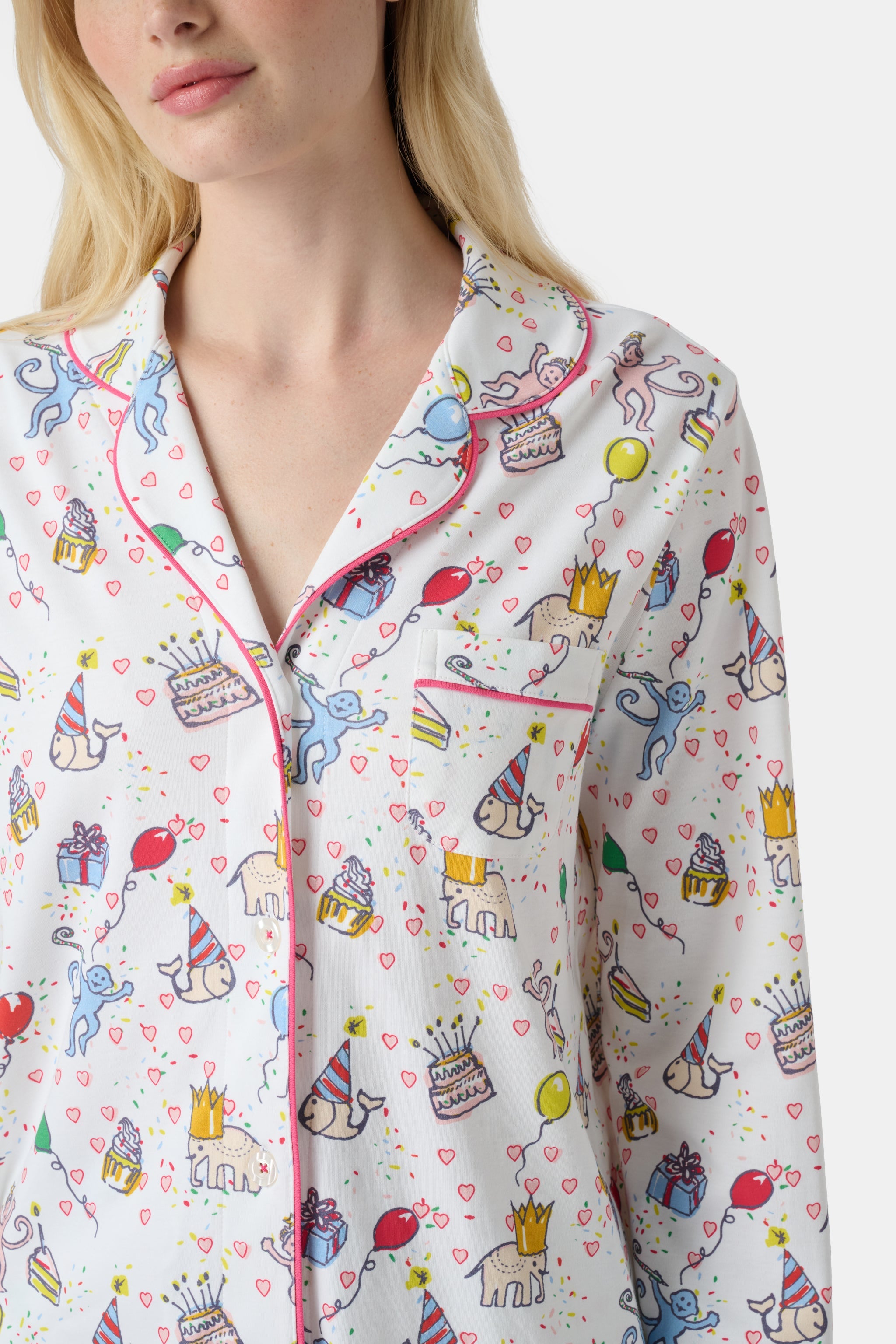 Birthday Bonanza Long Sleeve Polo Pajamas