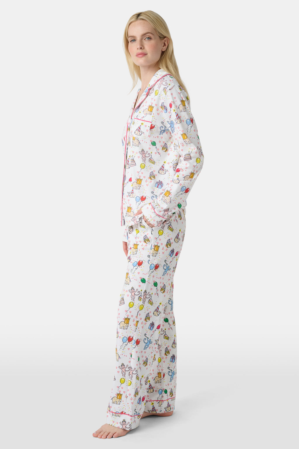 Birthday Bonanza Long Sleeve Polo Pajamas