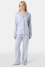 Hearts Long Sleeve Polo Pajamas