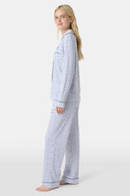 Hearts Long Sleeve Polo Pajamas