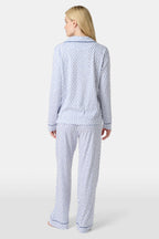 Hearts Long Sleeve Polo Pajamas
