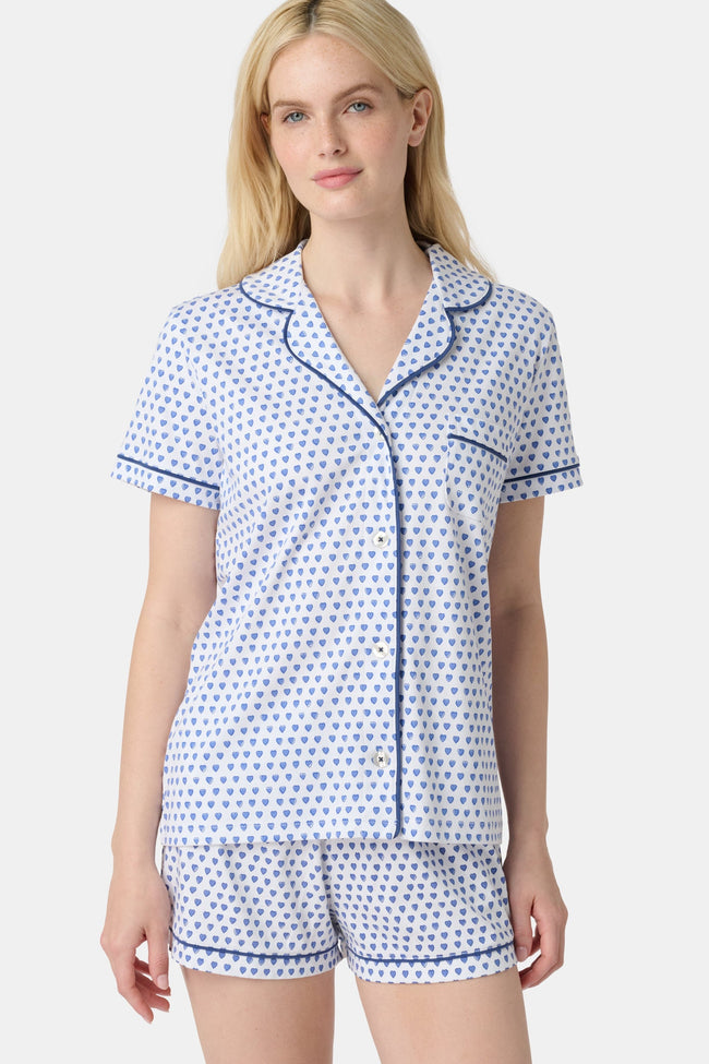 Hearts Polo Pajamas Hover Image