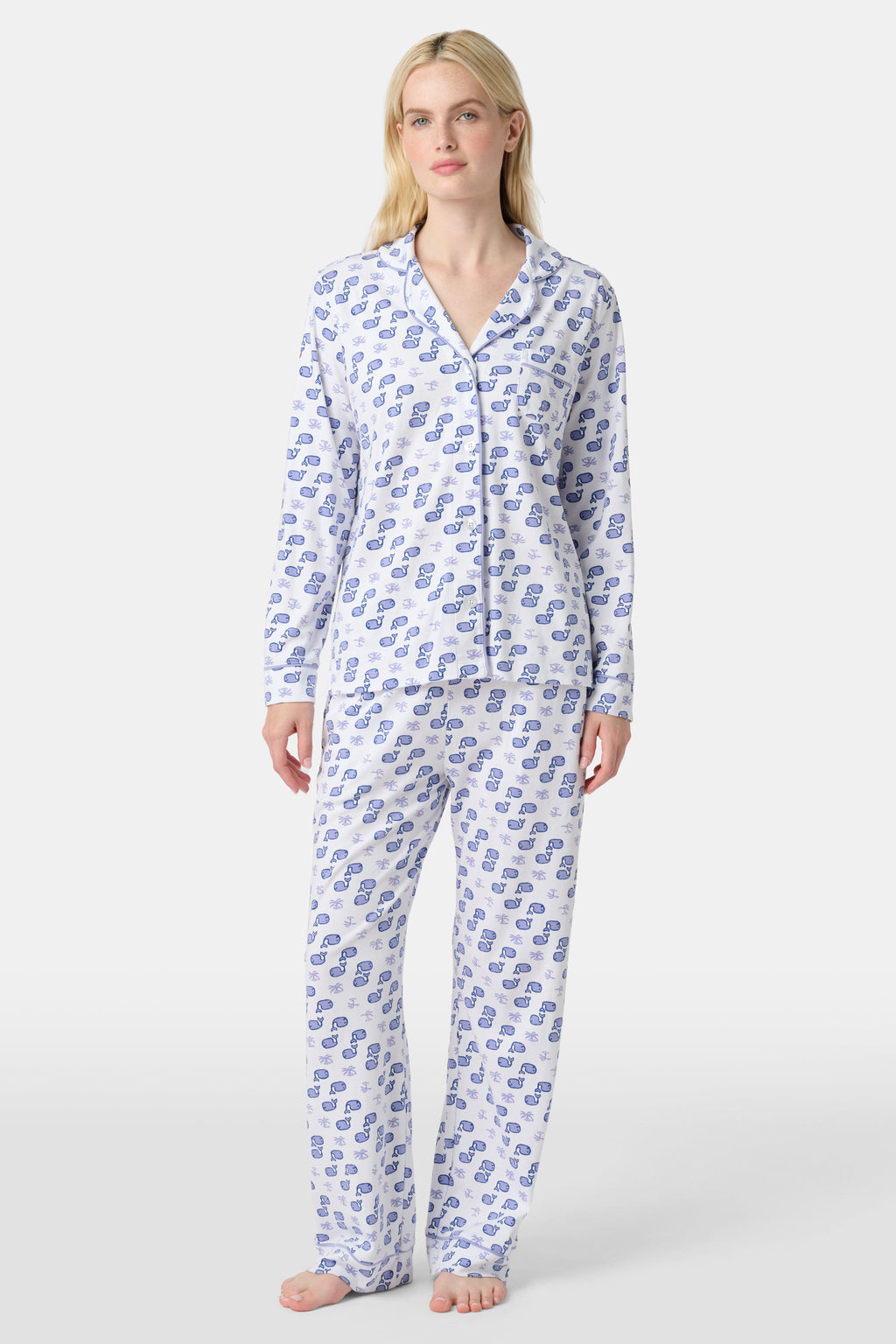 Moby Long Sleeve Polo Pajamas