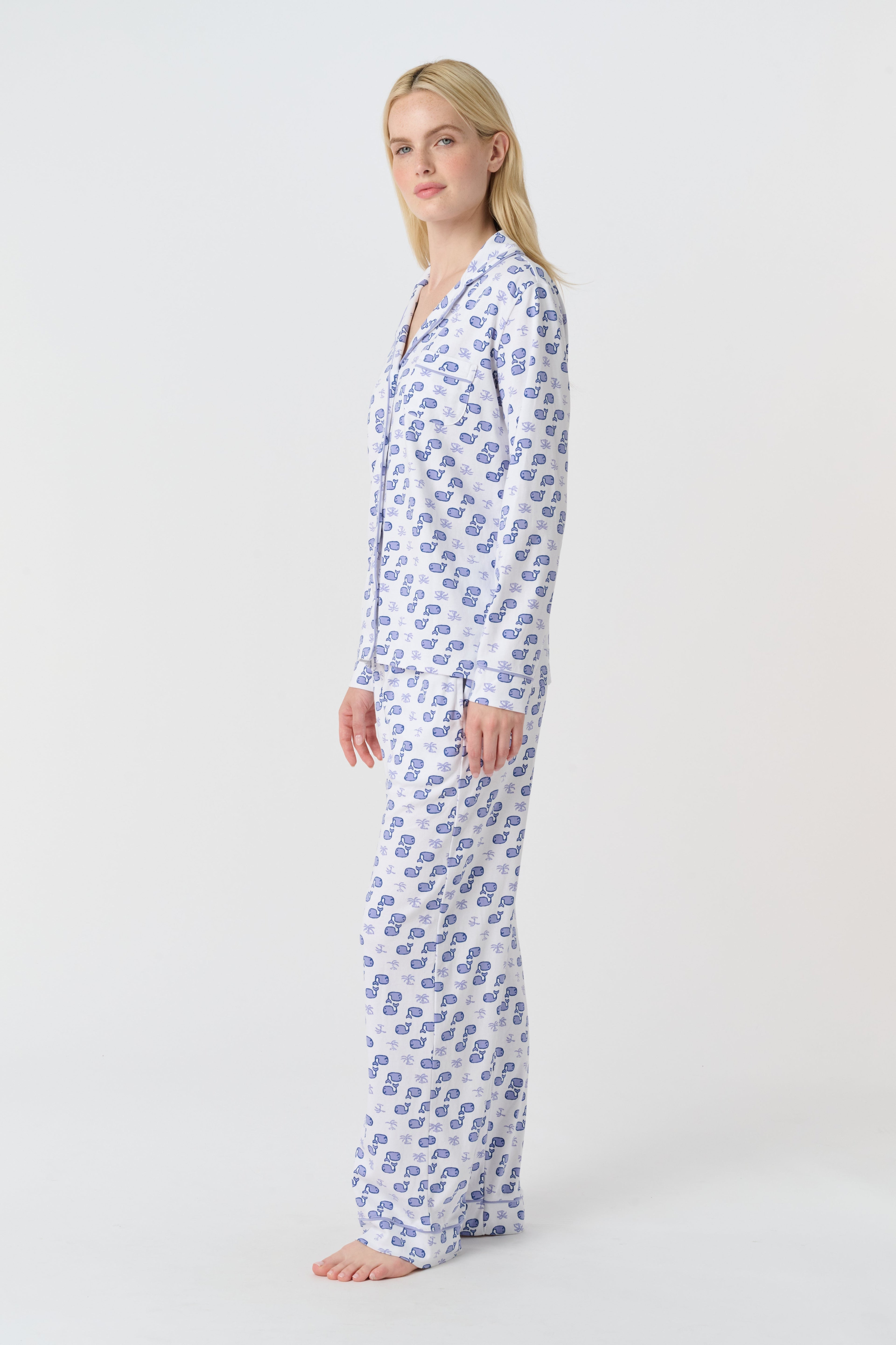 Moby Long Sleeve Polo Pajamas