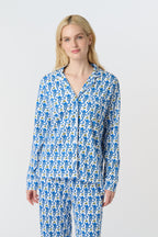 Monkey Long Sleeve Polo Pajamas