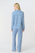 Monkey Long Sleeve Polo Pajamas