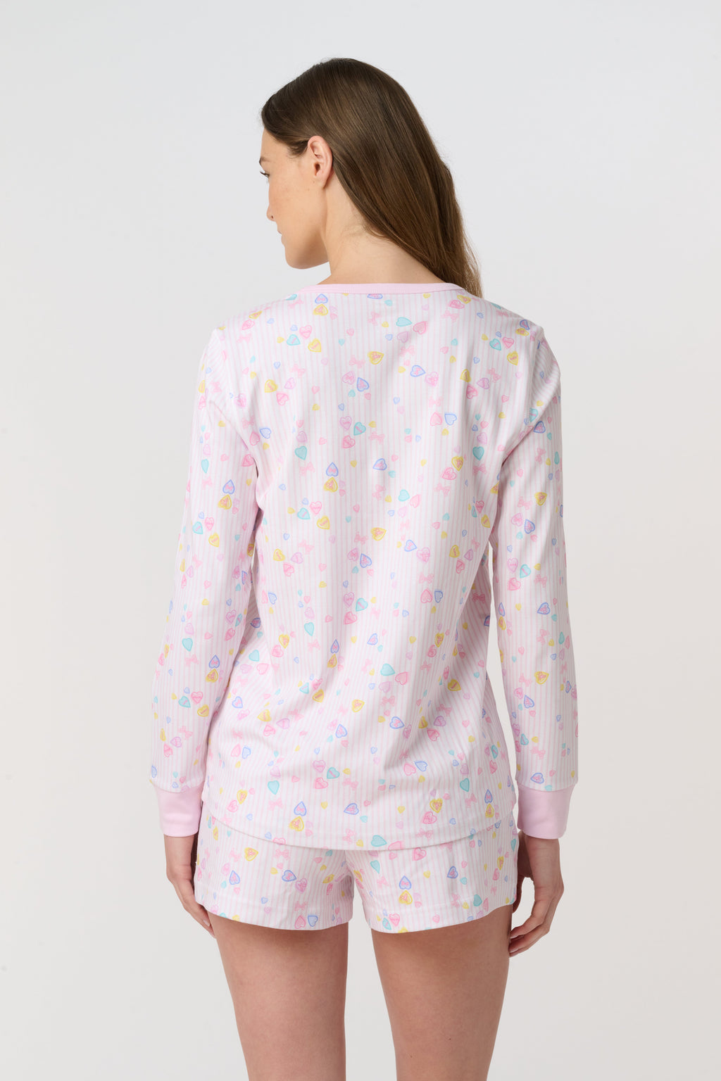 Candy Heart Stripe Hunter Pajamas