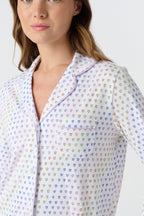 Disco Hearts Long Sleeve Polo Pajamas