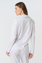 Disco Hearts Long Sleeve Polo Pajamas