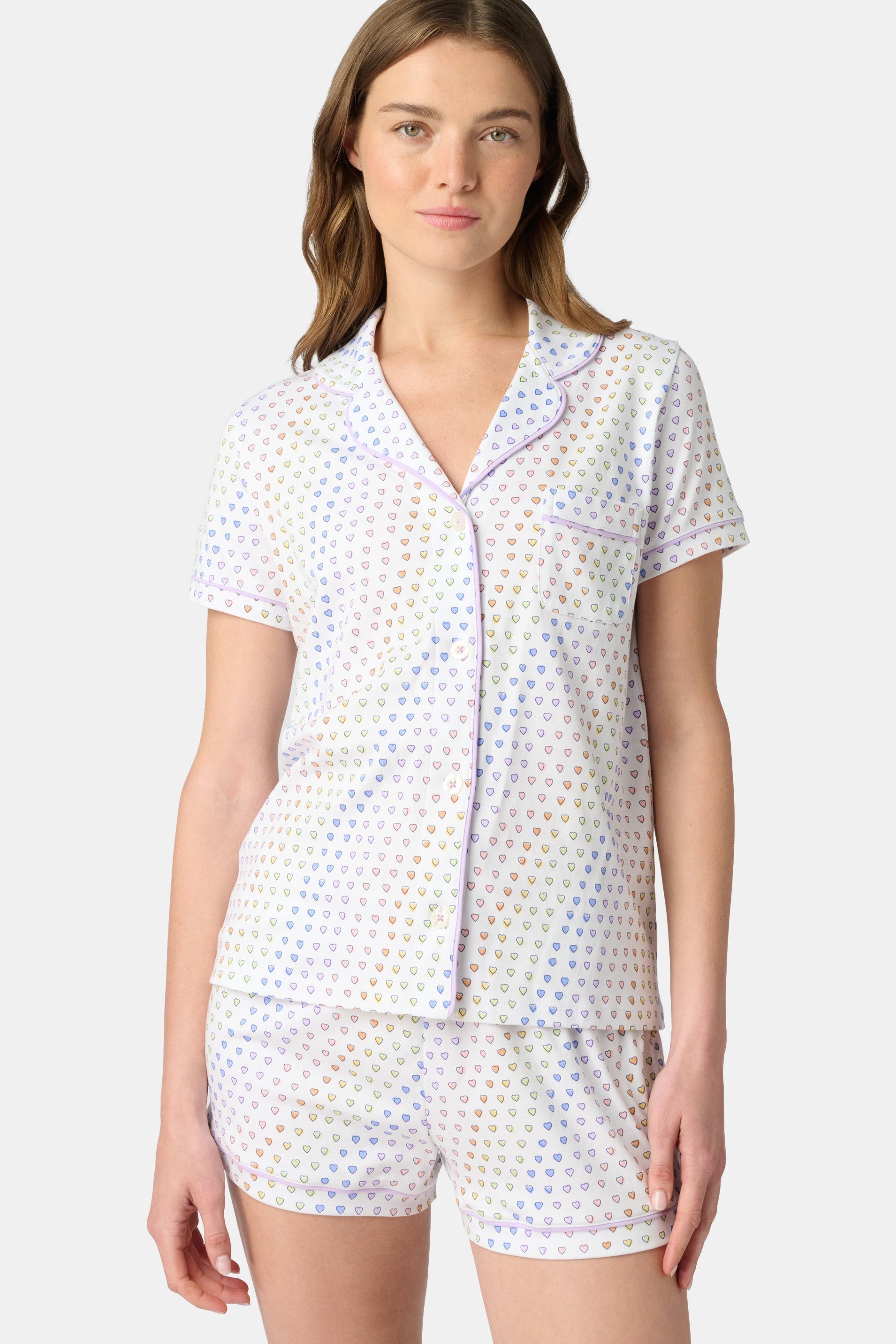 Disco Hearts Polo Pajamas