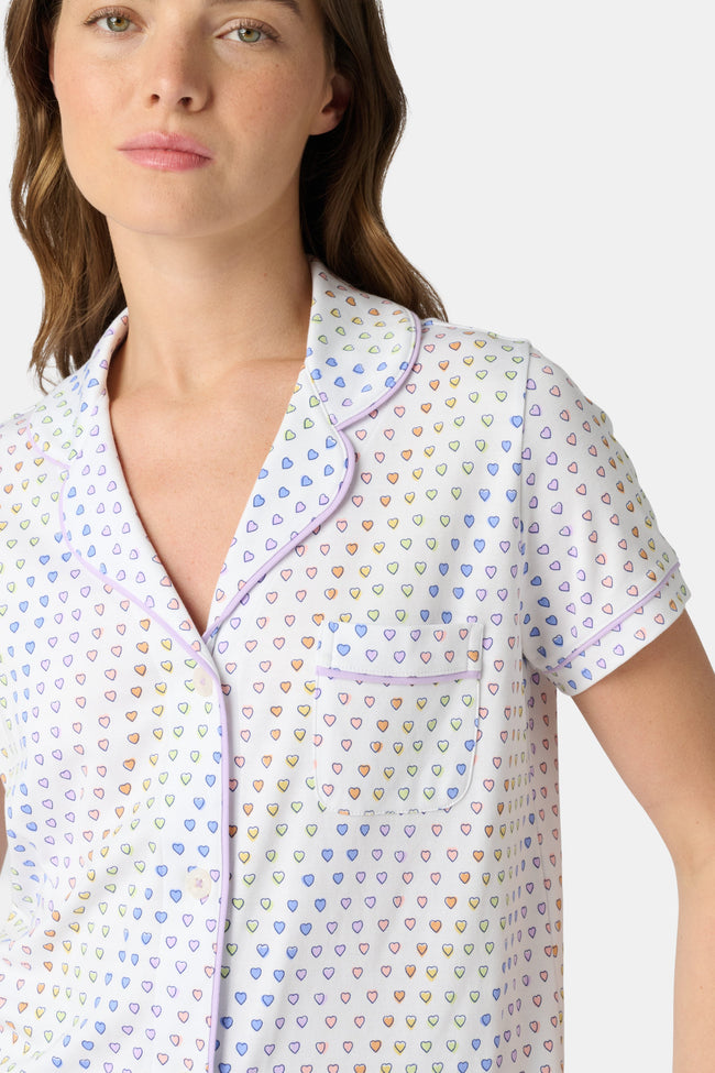 Disco Hearts Polo Pajamas Main Image