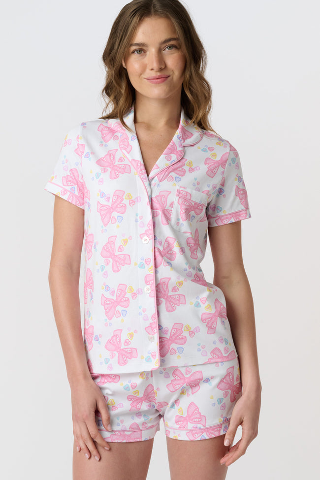 Doily Beaux Polo Pajamas Hover Image