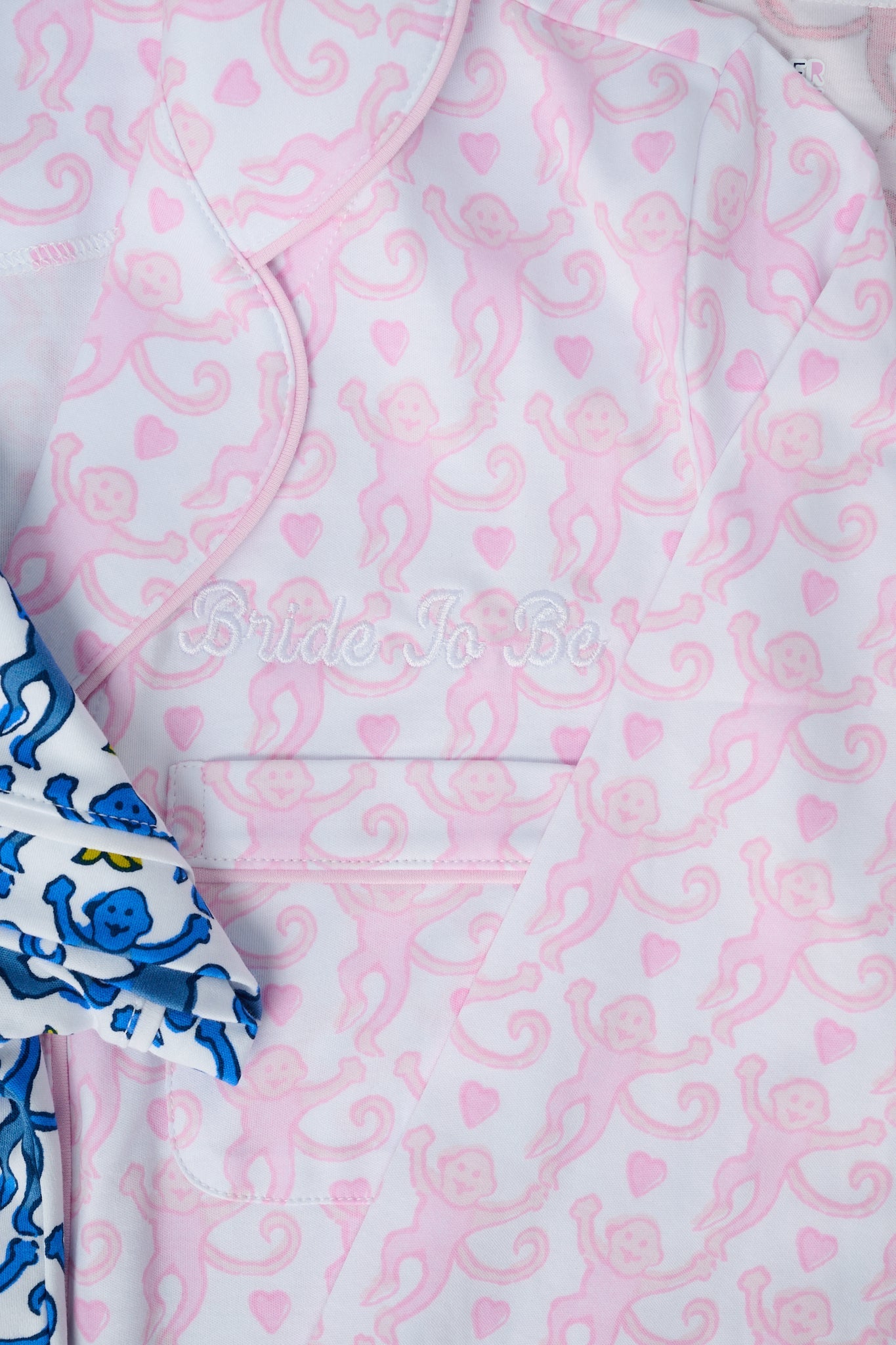 Lovely Monkey Long Sleeve Polo Pajamas