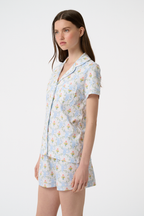 Floral Monkey Trellis Polo Pajamas