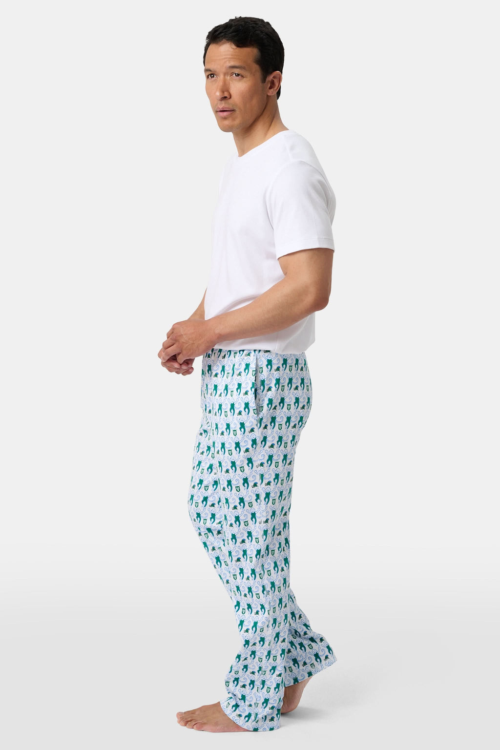 Mens Green Wave Lovely Monkey Simon Pant