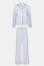 Hearts Long Sleeve Polo Pajamas