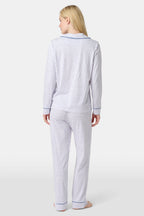 Hearts Long Sleeve Polo Pajamas