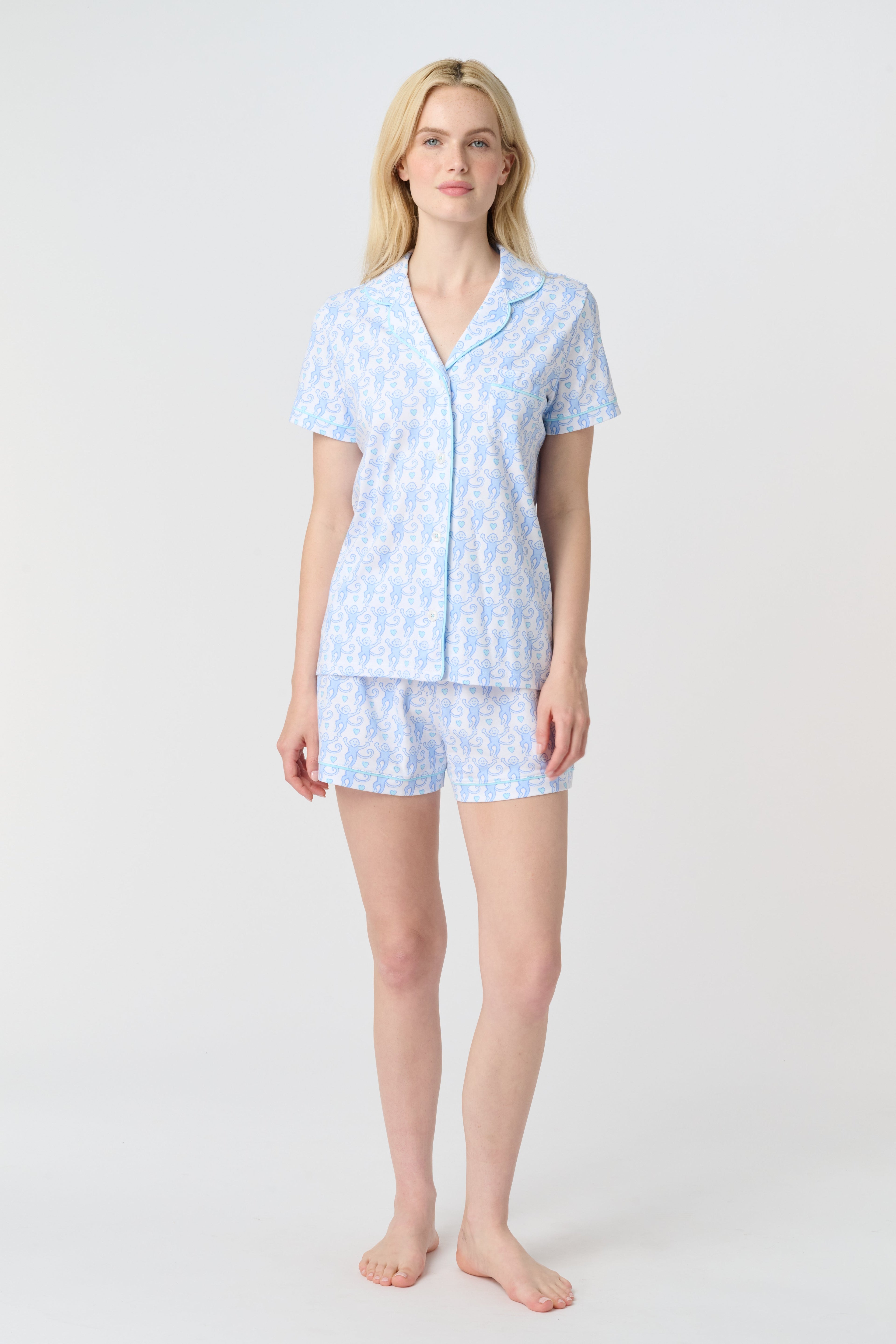 Lovely Monkey Polo Pajamas
