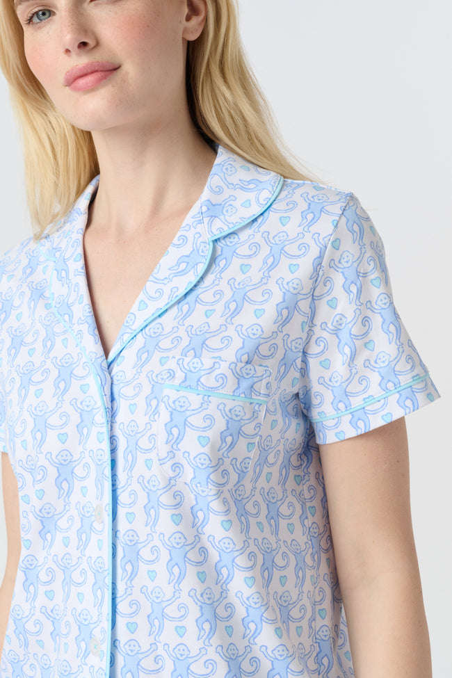 Lovely Monkey Polo Pajamas Main Image
