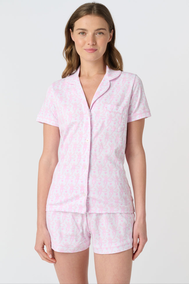 Lovely Monkey Polo Pajamas Hover Image