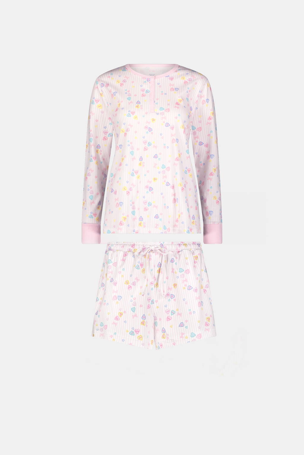 Candy Heart Stripe Hunter Pajamas