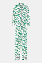 Mens Ski Toile Long Sleeve Polo Pajamas