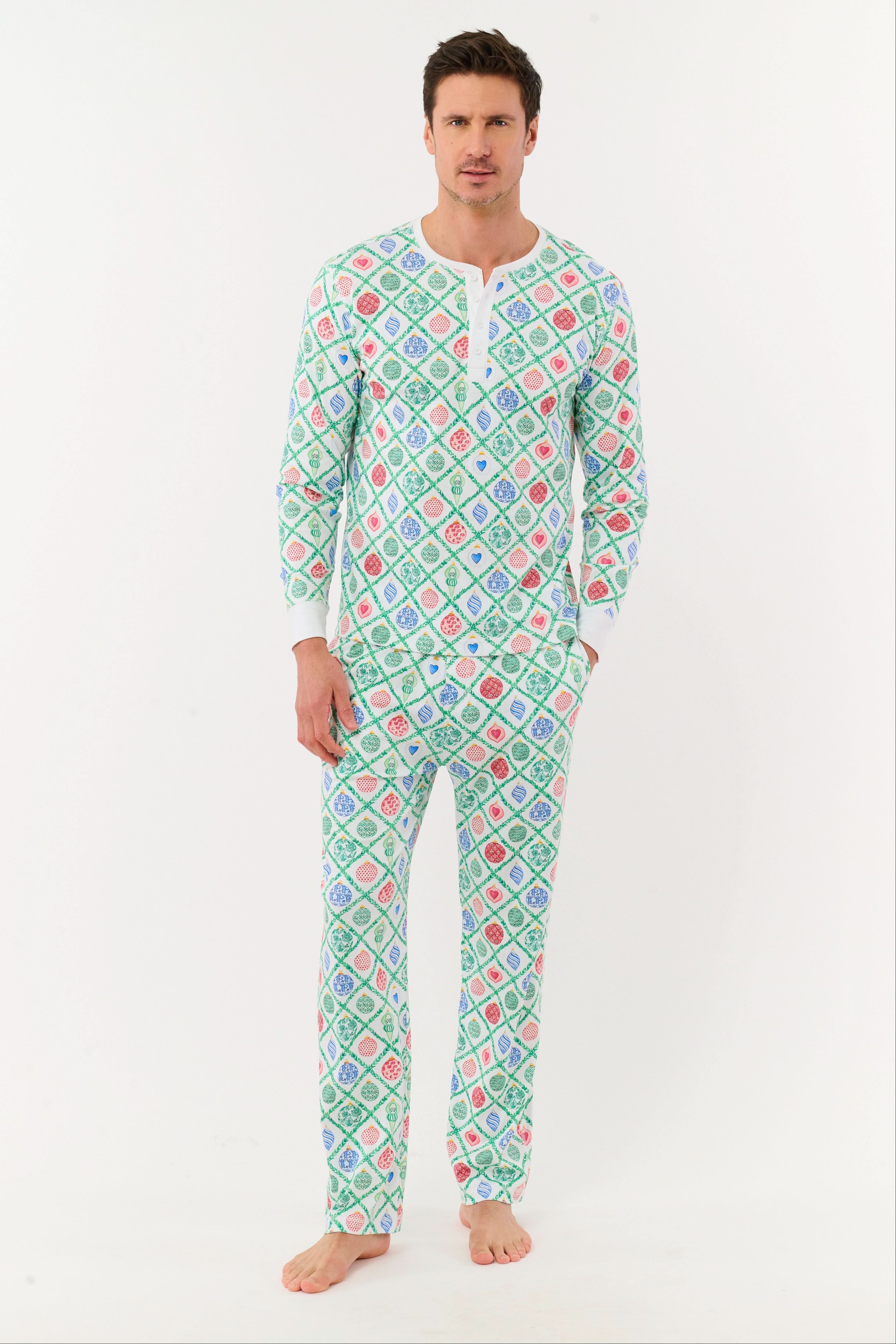 Mens Ornament Trellis Spencer Pajamas