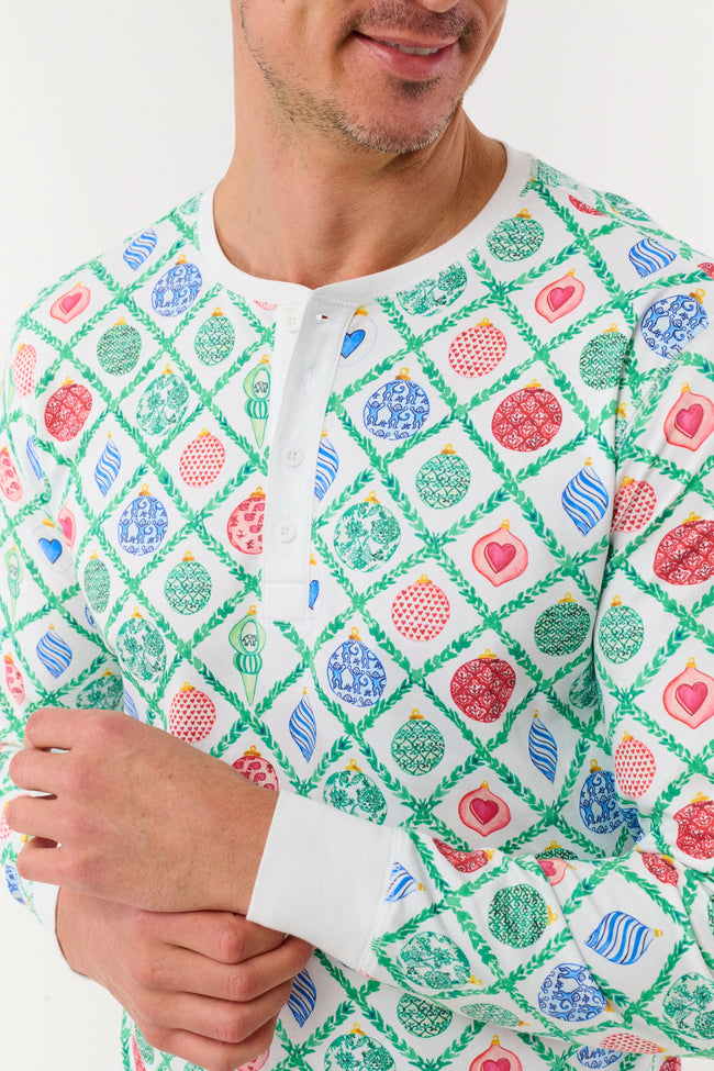 Mens Ornament Trellis Spencer Pajamas Main Image