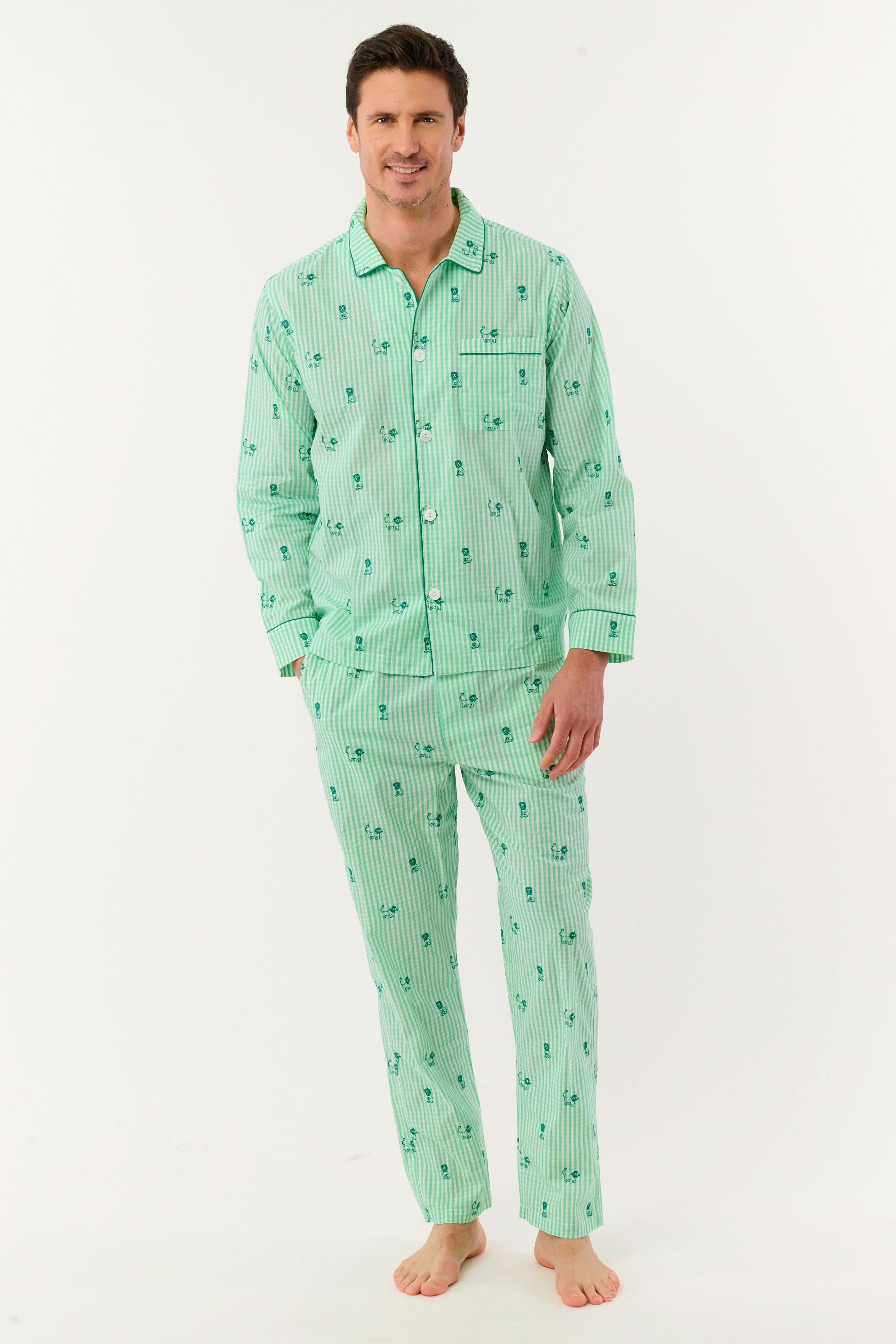 Mens Leo Gingham Loungewear
