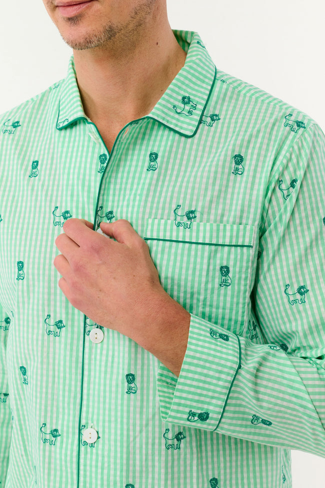 Mens Leo Gingham Loungewear Main Image