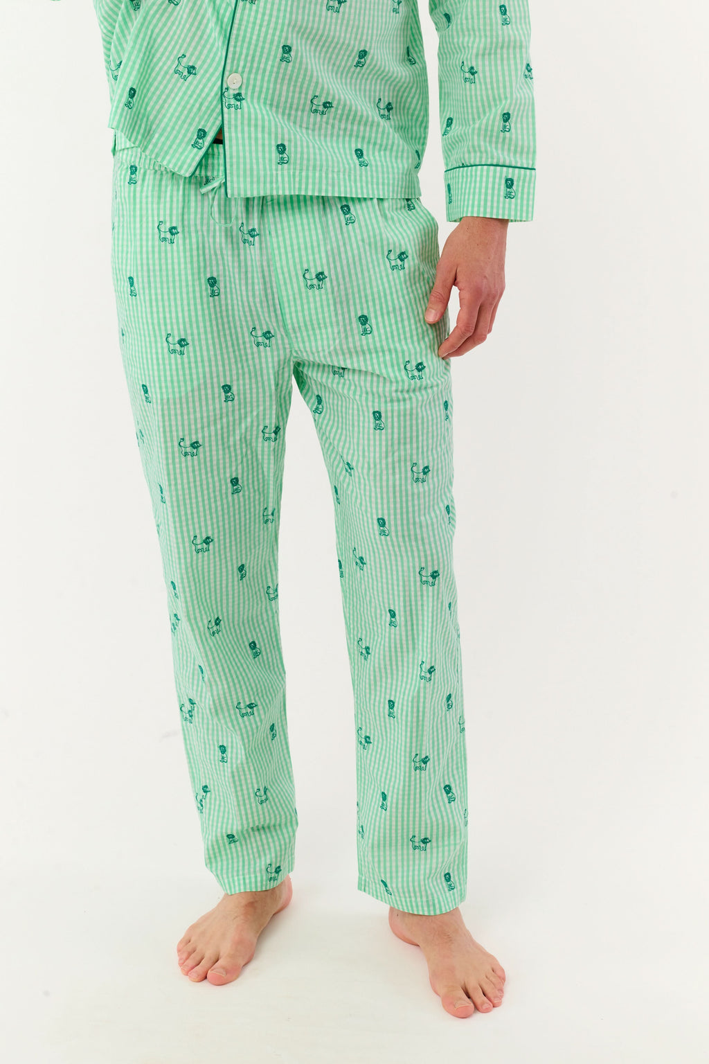Mens Leo Gingham Loungewear