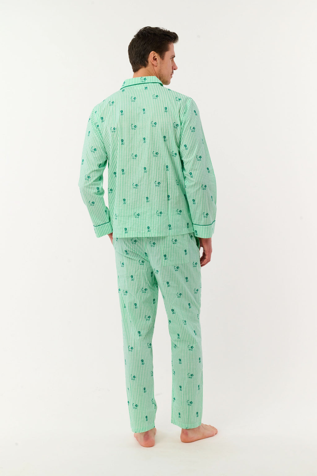 Mens Leo Gingham Loungewear