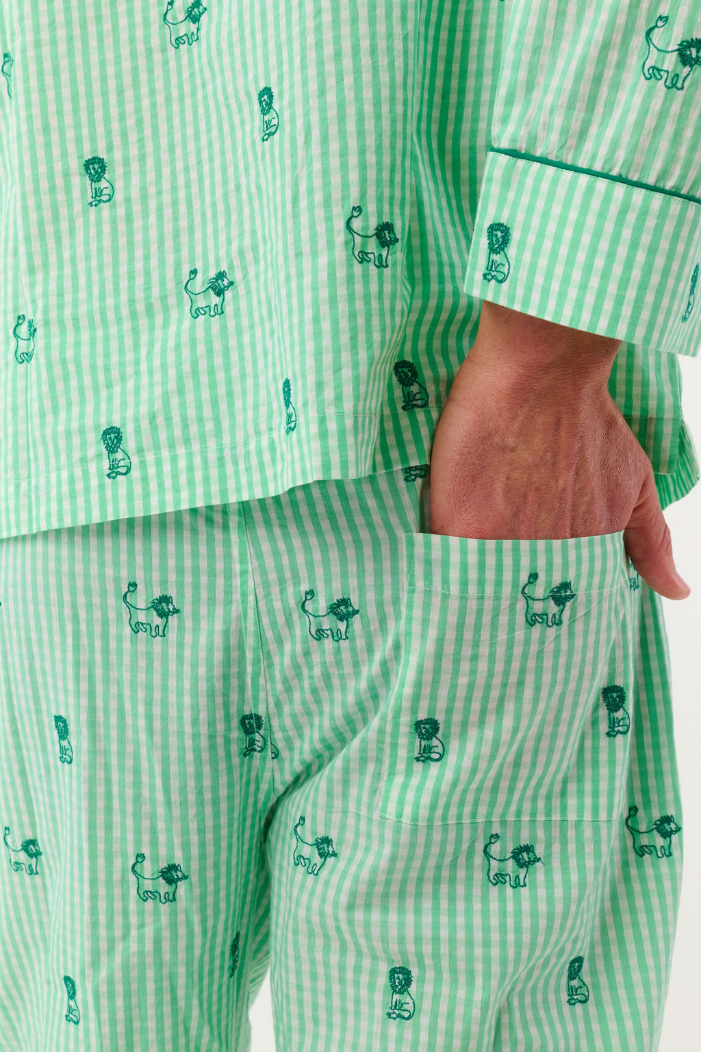 Mens Leo Gingham Loungewear