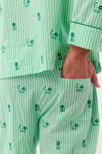 Mens Leo Gingham Loungewear